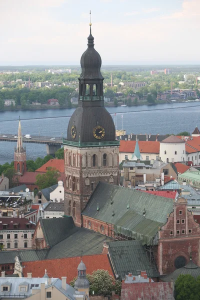 Uitzicht over de stad Riga — Stockfoto