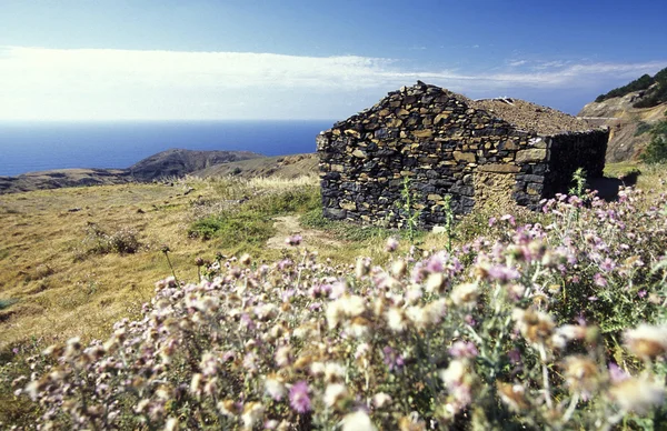 Landscape at the highland Ribeira da Janela in Portugal — Stock Photo, Image