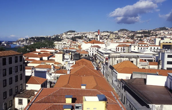 Cidade velha do Funchal na Ilha da Madeira — Fotografia de Stock