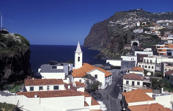 City centre in the town of Camara de lobosl — Stock Photo, Image