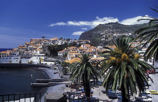 City centre in the town of Camara de lobosl — Stock Photo, Image