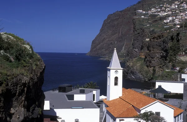 City centre in the town of Camara de lobosl — Stock Photo, Image