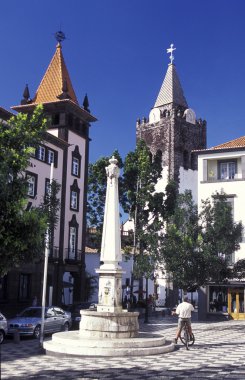 Funchal eski şehir Meydanı 