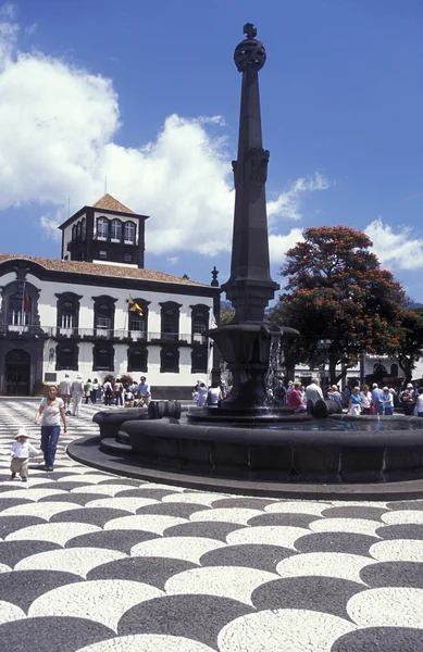 Τετράγωνο με την παλιά πόλη του Funchal — Φωτογραφία Αρχείου