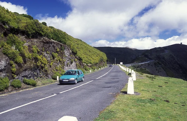 Landscape at the highland Ribeira da Janela in Portugal — Stock Photo, Image