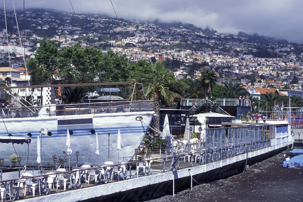 Centro da cidade na cidade velha do Funchal — Fotografia de Stock