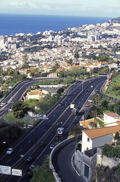 Centro da cidade na cidade velha do Funchal — Fotografia de Stock