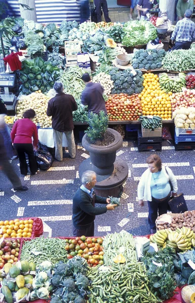 Mercado en Funchal — Foto de Stock