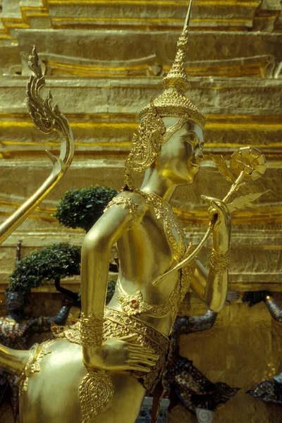 Postać Wat Phra Kaew Ratanakosin Mieście Bangkok Tajlandii Southeastasia Tajlandia — Zdjęcie stockowe