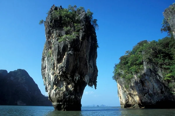 Sea Landscape James Bond Rock Phang Nga Nationalpark Andaman Sea — Stock Photo, Image