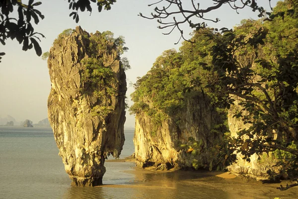 Sea Landscape James Bond Rock Phang Nga National Park Andaman — Stock fotografie