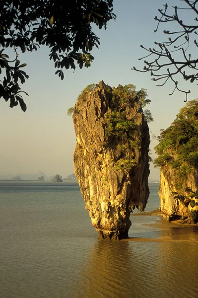 Sea Landscape James Bond Rock Phang Nga Nationalpark Andaman Sea — Fotografia de Stock