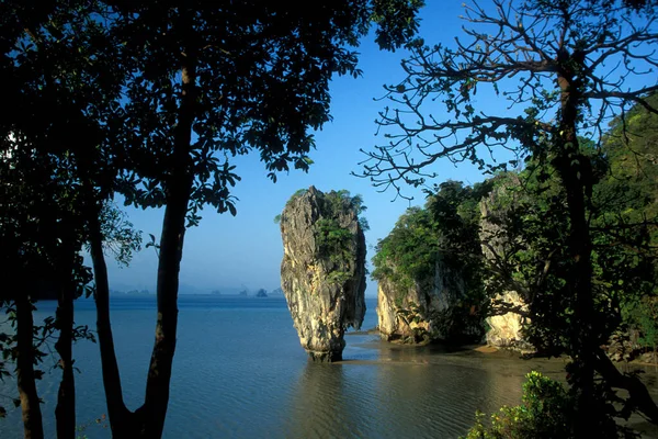 Sea Landscape James Bond Rock Phang Nga Nationalpark Andaman Sea — Foto de Stock