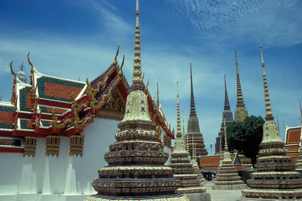 Wat Pho Ratanakosin Cidade Bangkok Tailândia Sudeste Ásia Tailândia Banguecoque — Fotografia de Stock
