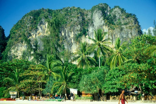 Praia Chapéu Phra Nang Beach Railay Perto Nang Cidade Krabi — Fotografia de Stock