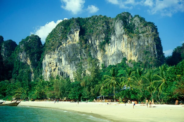 Het Strand Bij Hoed Phra Nang Beach Bij Railay Buurt — Stockfoto