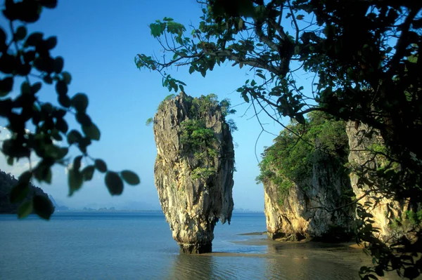 Sea Landscape James Bond Rock Phang Nga Nationalpark Andaman Sea — Fotografia de Stock