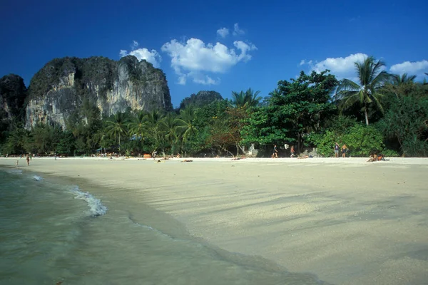 Παραλία Στο Hat Phra Nang Beach Στο Railay Κοντά Στο — Φωτογραφία Αρχείου