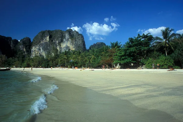 Παραλία Στο Hat Phra Nang Beach Στο Railay Κοντά Στο — Φωτογραφία Αρχείου