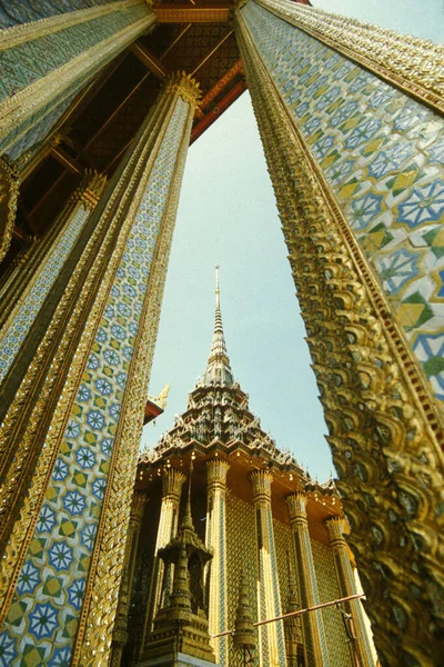 Arquitectura Wat Phra Kaew Ratanakosin Ciudad Bangkok Tailandia Southeastasia Tailandia — Foto de Stock