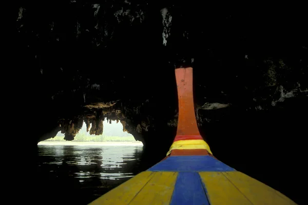 Boat Tour Sea Landscape Phang Nga Nationalpark Andaman Sea South — Stock Photo, Image