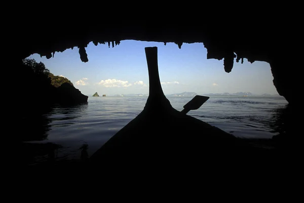 Paseo Barco Por Mar Paisaje Parque Nacional Phang Nga Mar —  Fotos de Stock