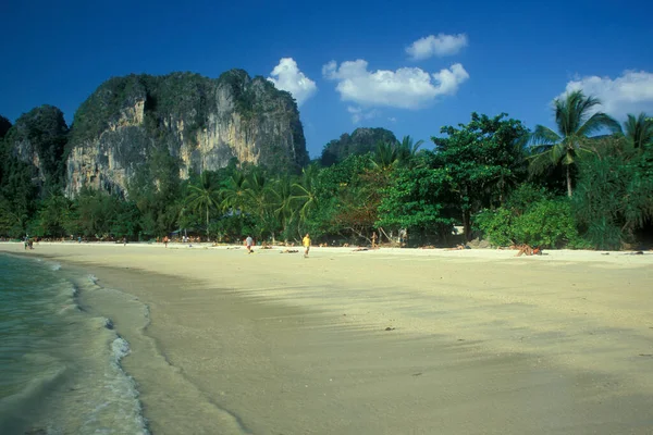 Der Strand Hat Phra Nang Beach Bei Railay Der Nähe — Stockfoto