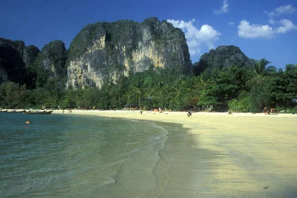 Pláž Hat Phra Nang Beach Railay Nang Města Krabi Andamanském — Stock fotografie