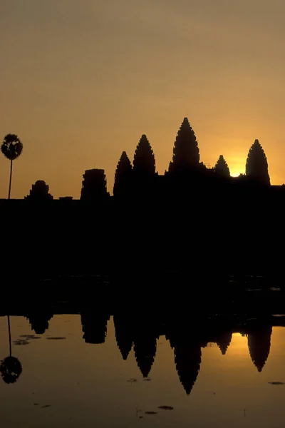 Templo Angkor Wat Ciudad Del Templo Angkor Cerca Ciudad Siem — Foto de Stock