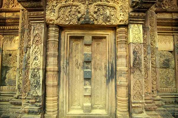 Las Ruinas Tempel Banteay Srei Unos Norte Ciudad Del Templo — Foto de Stock