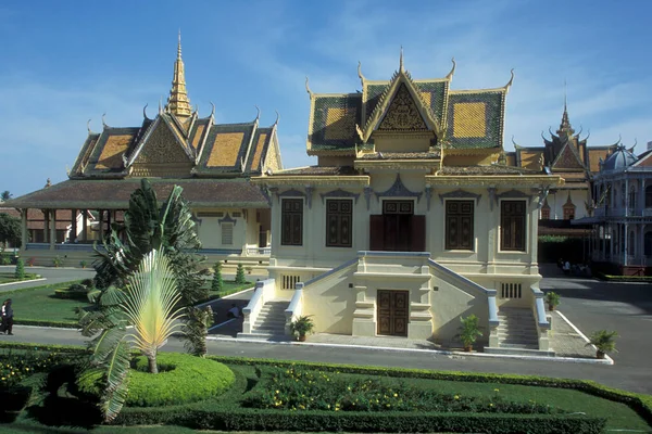Kungliga Slottets Arkitektur Staden Phnom Penh Kambodja Kambodja Phnom Penh — Stockfoto