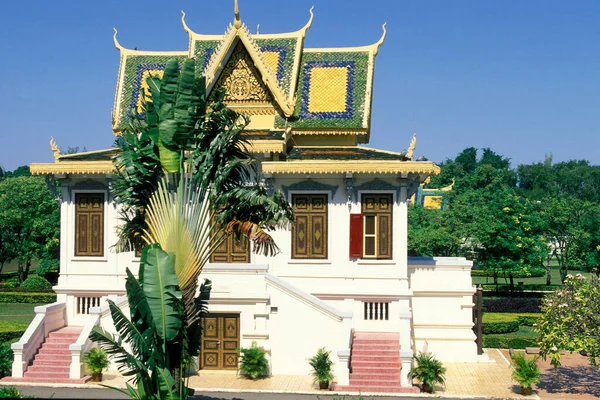 Arquitectura Del Palacio Real Ciudad Phnom Penh Camboya Camboya Phnom — Foto de Stock