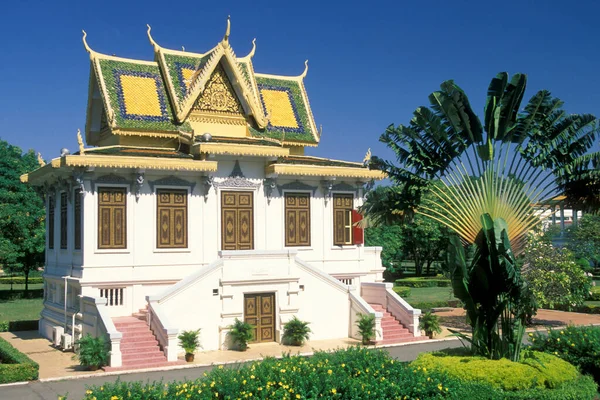 Arquitectura Del Palacio Real Ciudad Phnom Penh Camboya Camboya Phnom — Foto de Stock