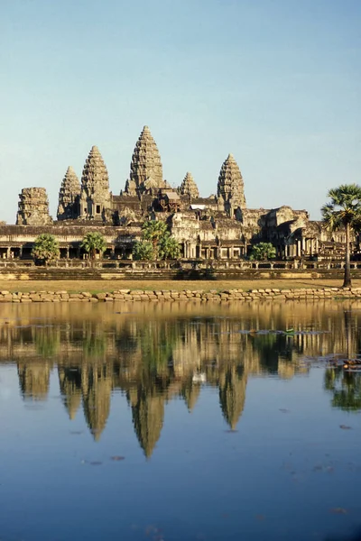 Templo Angkor Wat Ciudad Del Templo Angkor Cerca Ciudad Siem — Foto de Stock