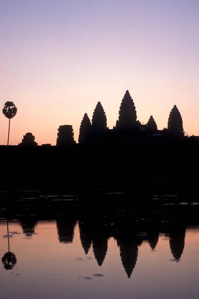 Templo Angkor Wat Ciudad Del Templo Angkor Cerca Ciudad Siem — Foto de Stock