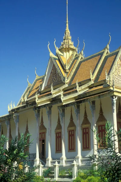 Arquitetura Palácio Real Cidade Phnom Penh Camboja Camboja Phnom Penh — Fotografia de Stock