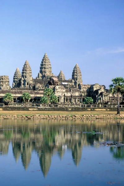 Ναός Angkor Wat Στην Πόλη Του Ναού Angkor Κοντά Στην — Φωτογραφία Αρχείου