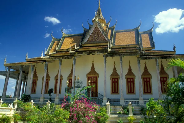 Architectuur Van Het Koninklijk Paleis Stad Phnom Penh Van Cambodja — Stockfoto