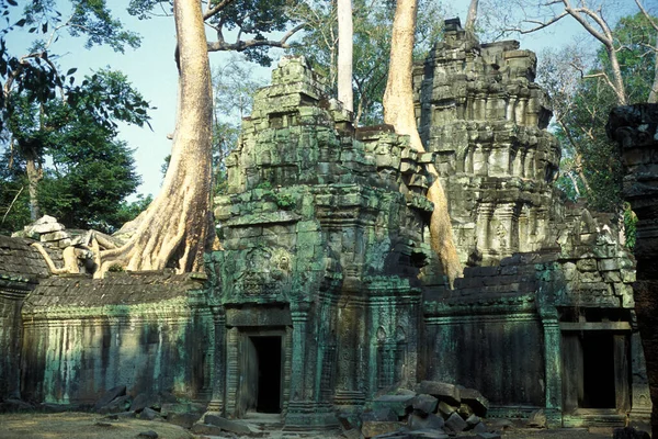 프리아 신전은 캄보디아 서쪽에 앙코르 Angkor 신전에 있었다 Cambodia Siem — 스톡 사진