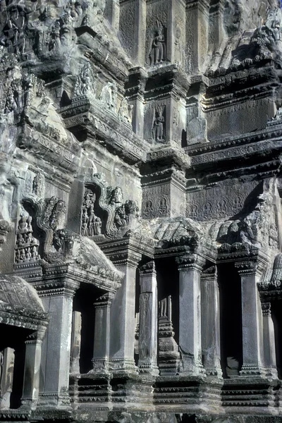 Architectuur Van Angkor Wat Tempel Tempelstad Angkor Bij Stad Siem — Stockfoto