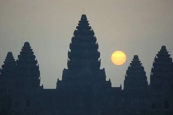 Kamboçya Nın Batısındaki Siem Reap Şehrinin Yakınlarındaki Angkor Tapınağı Ndaki — Stok fotoğraf