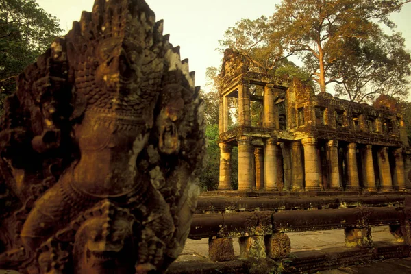 Ναός Του Preah Khan Στο Ναό Της Angkor Κοντά Στην — Φωτογραφία Αρχείου