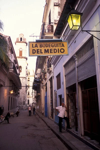 Bar Restaurant Bodeguita Del Medio Havanna Városában Kubában Karib Tengeren — Stock Fotó
