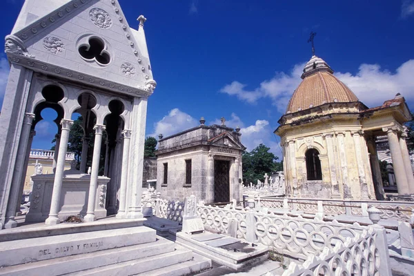 Een Graf Begraafplaats Van Necropolis Cristobal Colon Stad Havana Cuba — Stockfoto