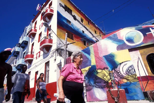 Pinturas Coloridas Calle Hamel Ciudad Habana Cuba Mar Caribe Cuba —  Fotos de Stock