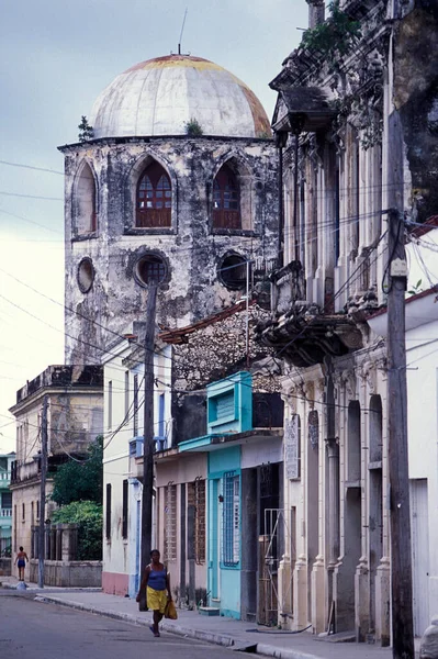 Architecture Vieille Ville Havane Sur Cuba Dans Mer Des Caraïbes — Photo