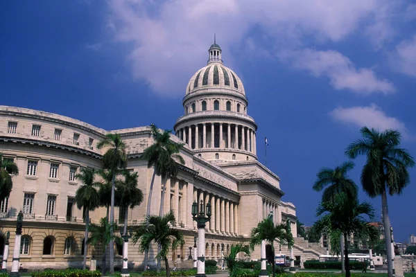 Capitolio Nacional Cidade Havana Sobre Cuba Mar Caribe Cuba Havana — Fotografia de Stock