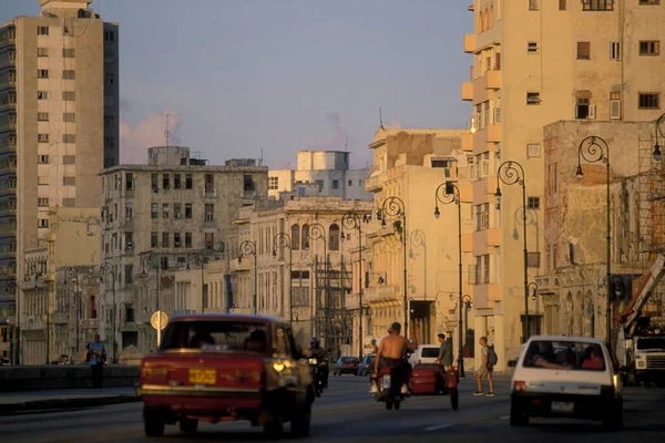 Architecture Malecon Road Road City Havana Cuba Caribbean Sea Cuba — Stock Photo, Image