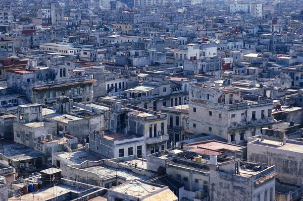 Την Παλιά Πόλη Της Αβάνας Στην Κούβα Στη Θάλασσα Της — Φωτογραφία Αρχείου