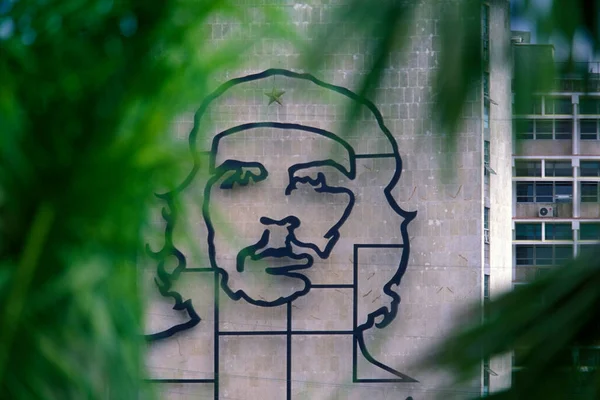 Mémorial Guevara Sur Ministère Intérieur Plaza Revolicion Dans Ville Havane — Photo